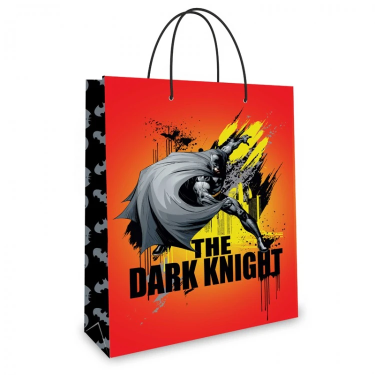 Batman. Пакет подарочный малый (оранжевый), 180*223*100 мм.