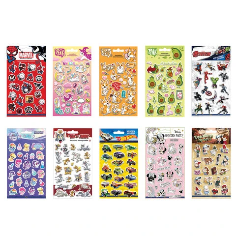 Наклейки объемные АССОРТИ, 11х20 см, PRIORITY Наклейки объемные АССОРТИ, 11х20 см, PRIORITY