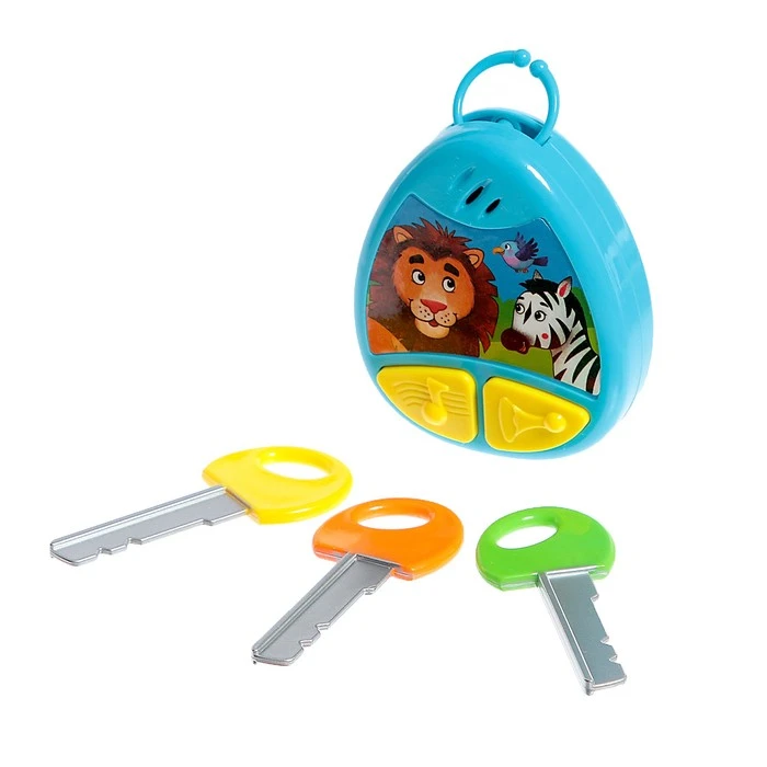 Музыкальный брелок, звук, цвет синий