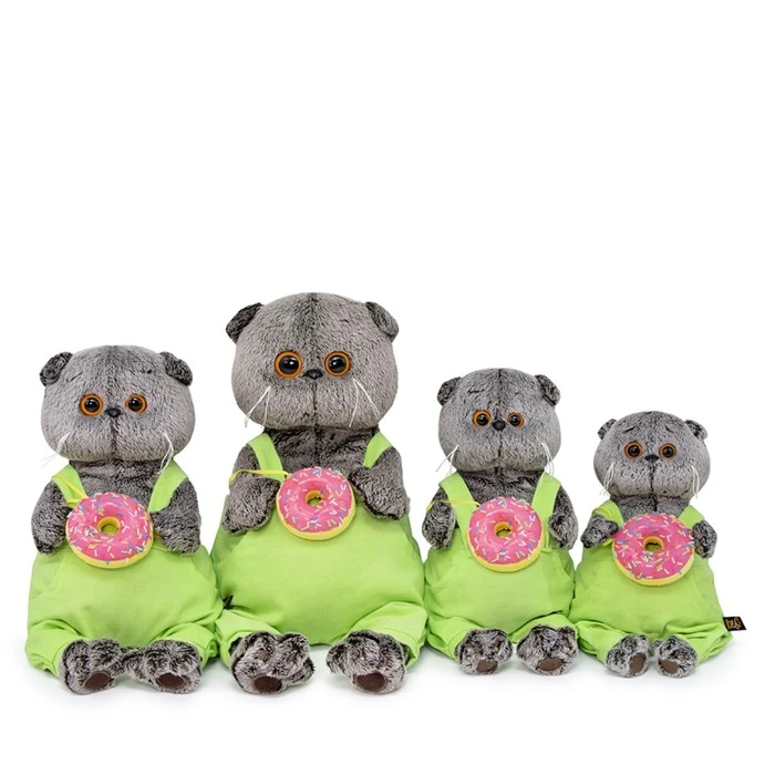 Мягкая игрушка «Басик с пончиком», 25 см