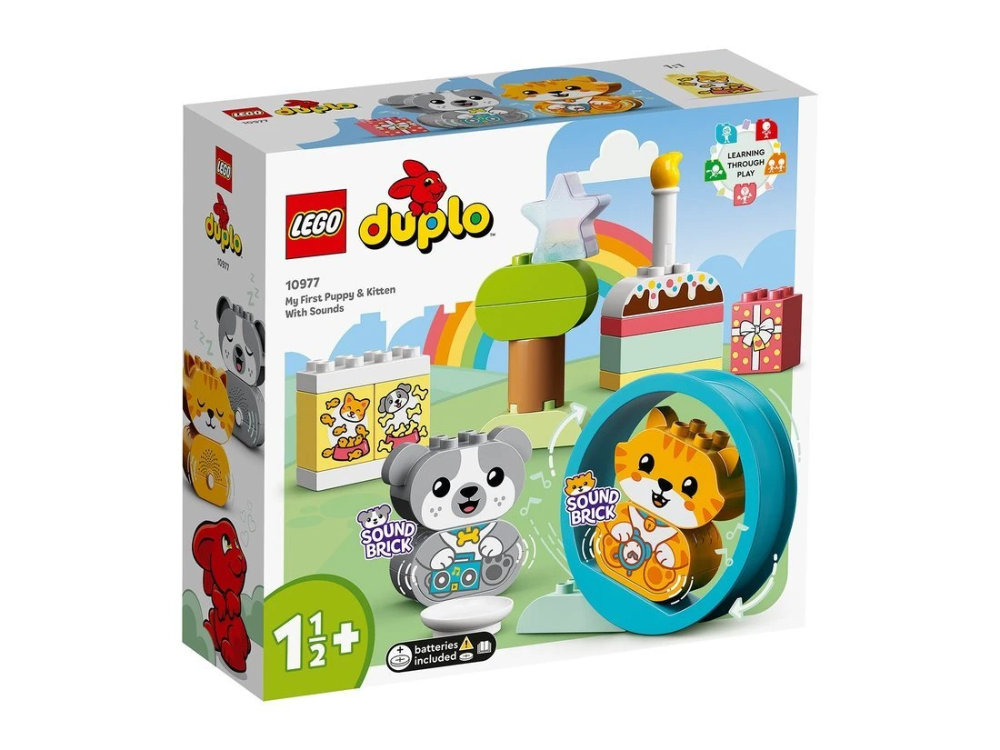 Конструктор LEGO DUPLO Мой первый щенок и котёнок и их звуки