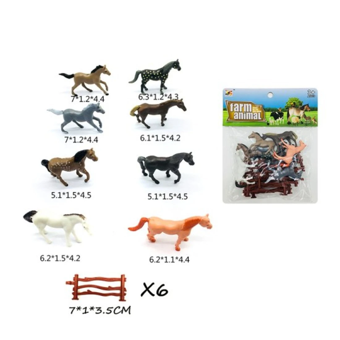 Набор лошади, 14 предметов