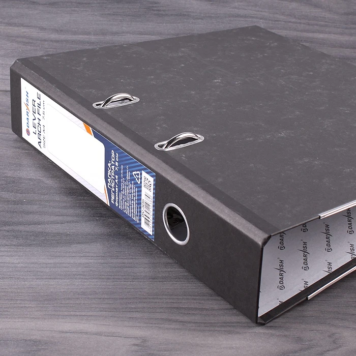 Папка-регистратор А4 картон. с металл. окантовкой (обложка ламин. картон под