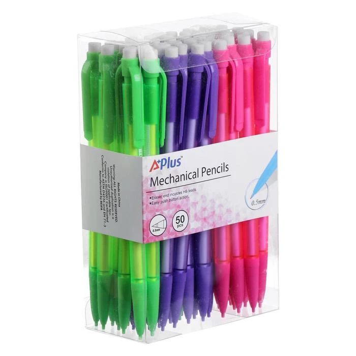 Карандаш механический 0.5 мм, Beifa "Школа", яркий флюоресцентный