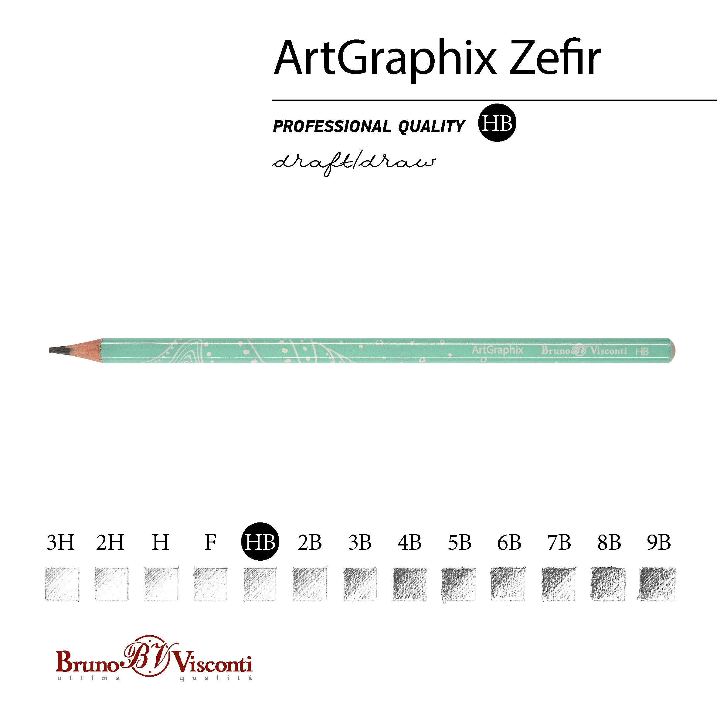 КАРАНДАШ ЧЕРНОГРАФИТОВЫЙ "ArtGraphix. Zefir. Шепот моря" HВ КАРАНДАШ ЧЕРНОГРАФИТОВЫЙ "ArtGraphix. Zefir. Шепот моря" HВ