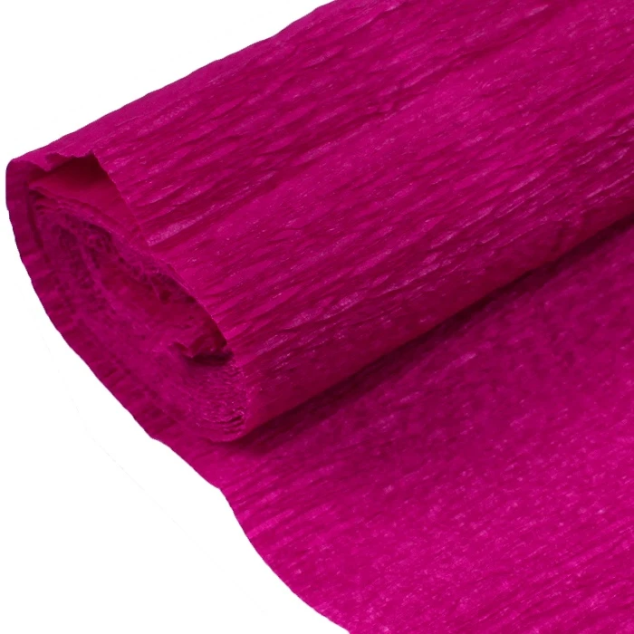 Бумага гофрированная поделочная 50*200см темно-малиновая "Darvish"