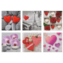 "Love2art" салфетки бумажные АССОРТИ 3х слойные SDD 33 x 33 12 шт.