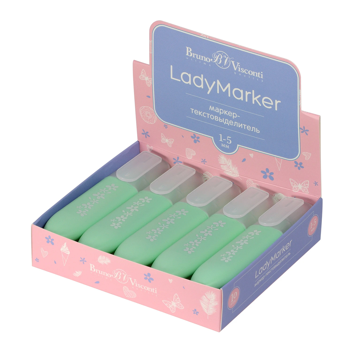 ТЕКСТОВЫДЕЛИТЕЛЬ "LadyMarker" МЯТНЫЙ