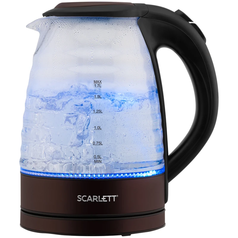 Чайник электрический Scarlett SC-EK27G97, 1.7л, 2200Вт, с подсветкой,