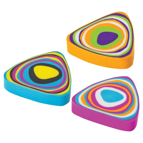 Резинка стирательная ПИФАГОР "Дельта", треугольная, 31х31х7 мм,