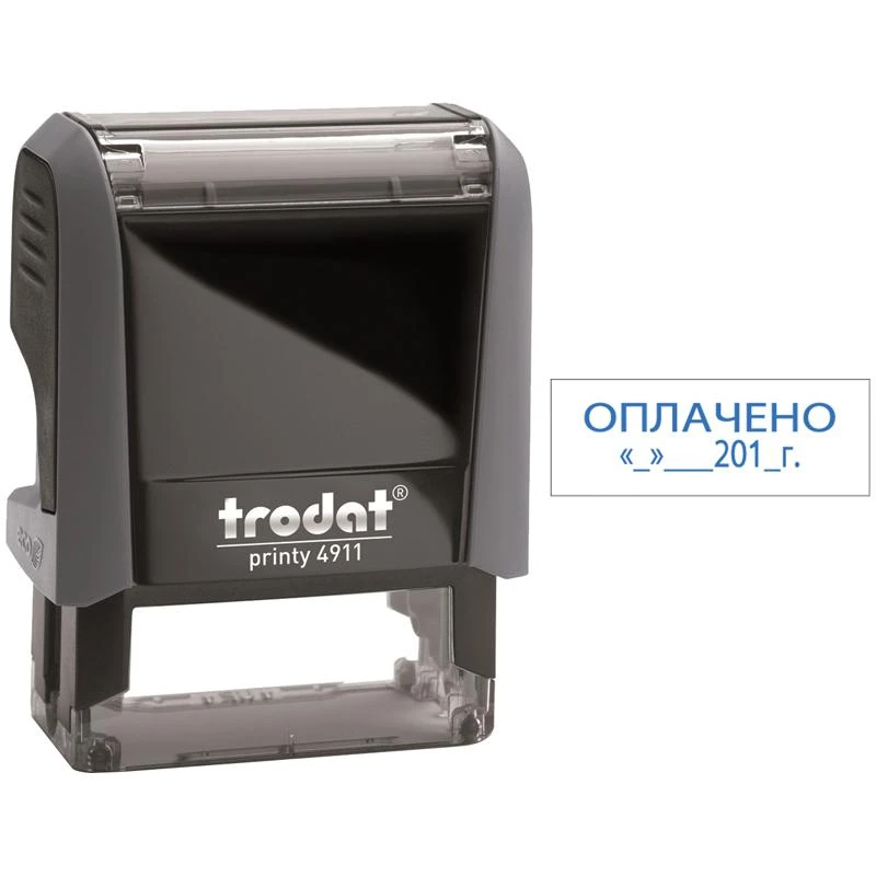 Штамп "ОПЛАЧЕНО, дата", 38*14мм: 4911 Штамп "ОПЛАЧЕНО, дата", 38*14мм: 4911