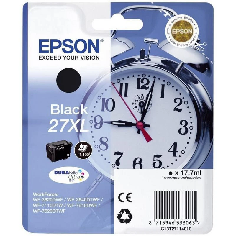 Картридж струйный Epson C13T27114022 чер. пов.емк. для WF7110/7610