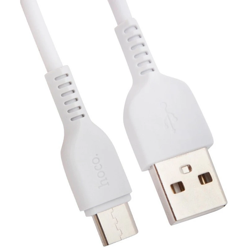 Кабель USB 2.0 - USB Type-C, М/М, 1 м, Hoco X13, белый, 0L-00037532