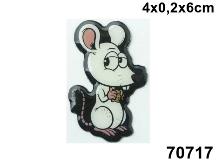 Сувенир магнит Деловитый мышонок-3 PVC. 70717