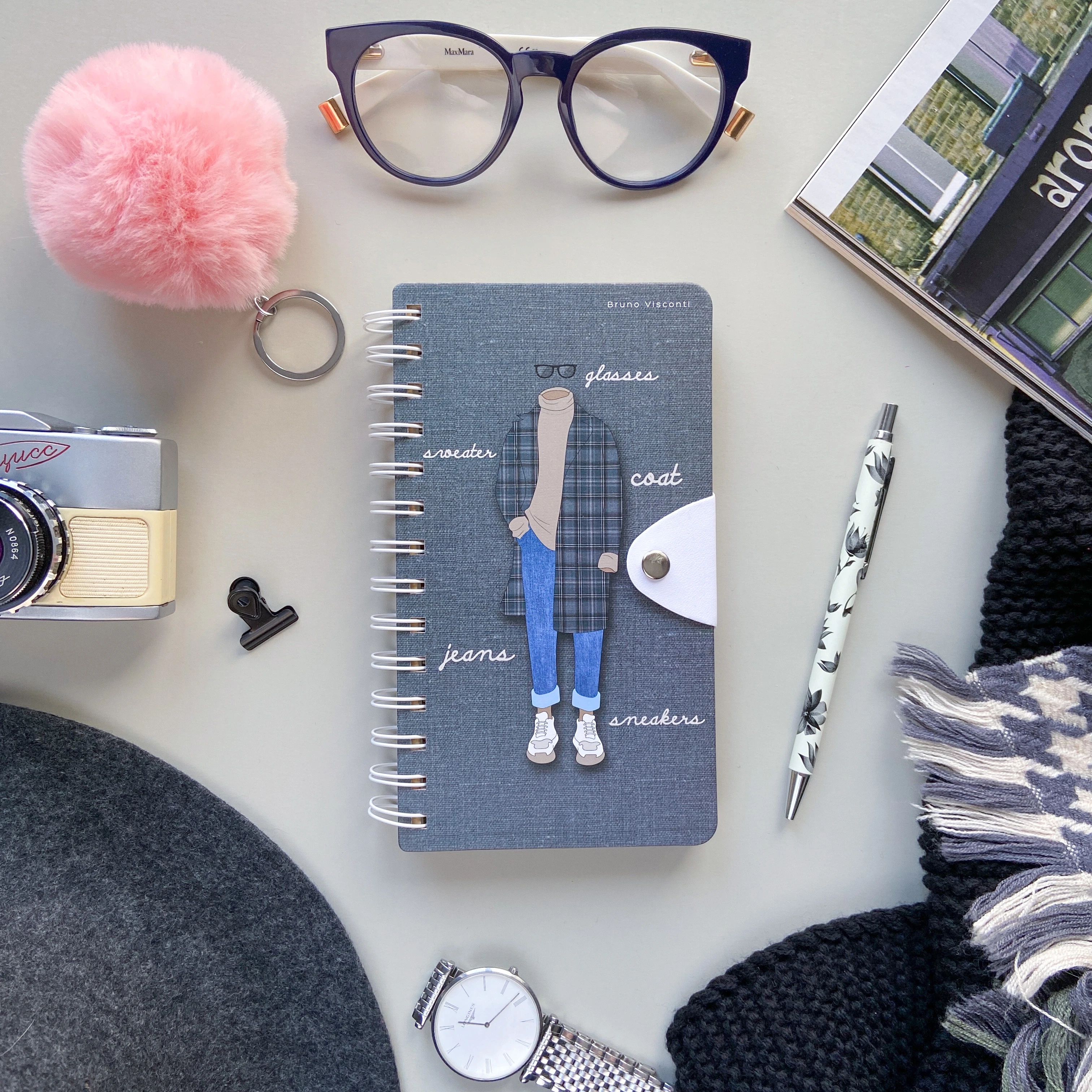 РУЧКА "Felicita ЦВЕТЫ. ГРАФИКА" ШАРИКОВАЯ МЕТАЛЛИЧЕСКАЯ, 0,7 ММ, СИНЯЯ