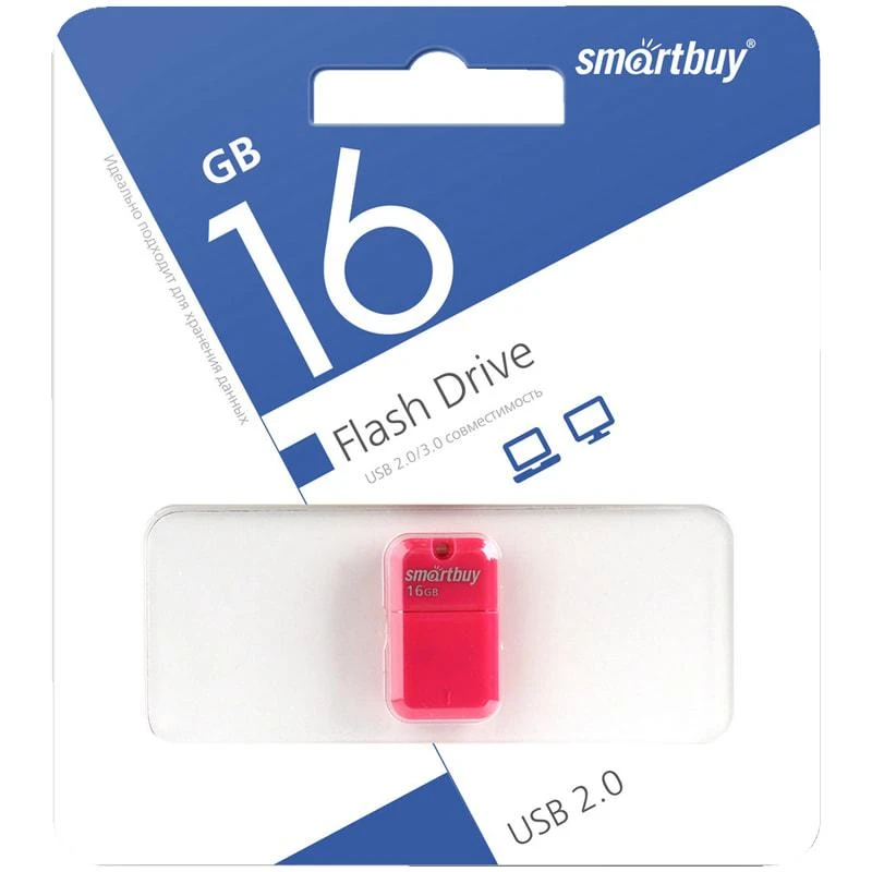 Память Smart Buy "Art"  16GB, USB 2.0 Flash Drive, пурпурный. SB16GBAP