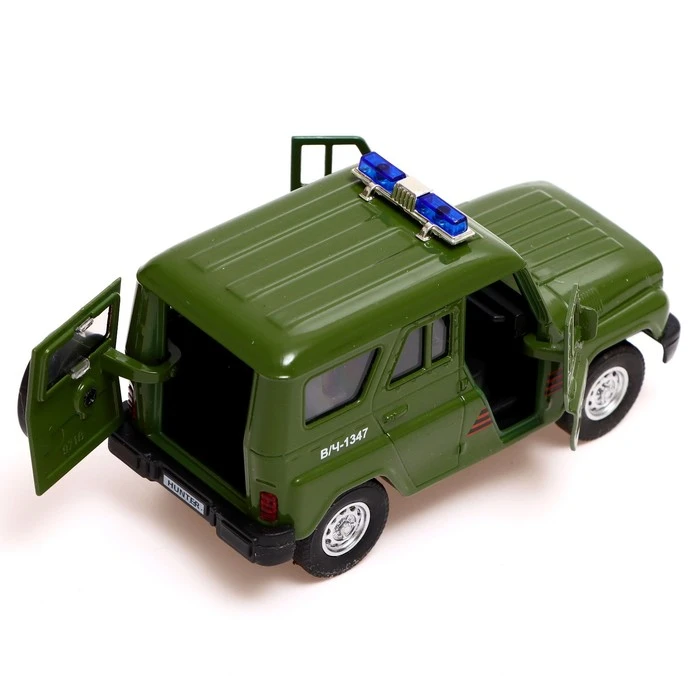 Машина металлическая Армия России UAZ Hunter, 12 см, двери и багажник Машина металлическая Армия России UAZ Hunter, 12 см, двери и багажник
