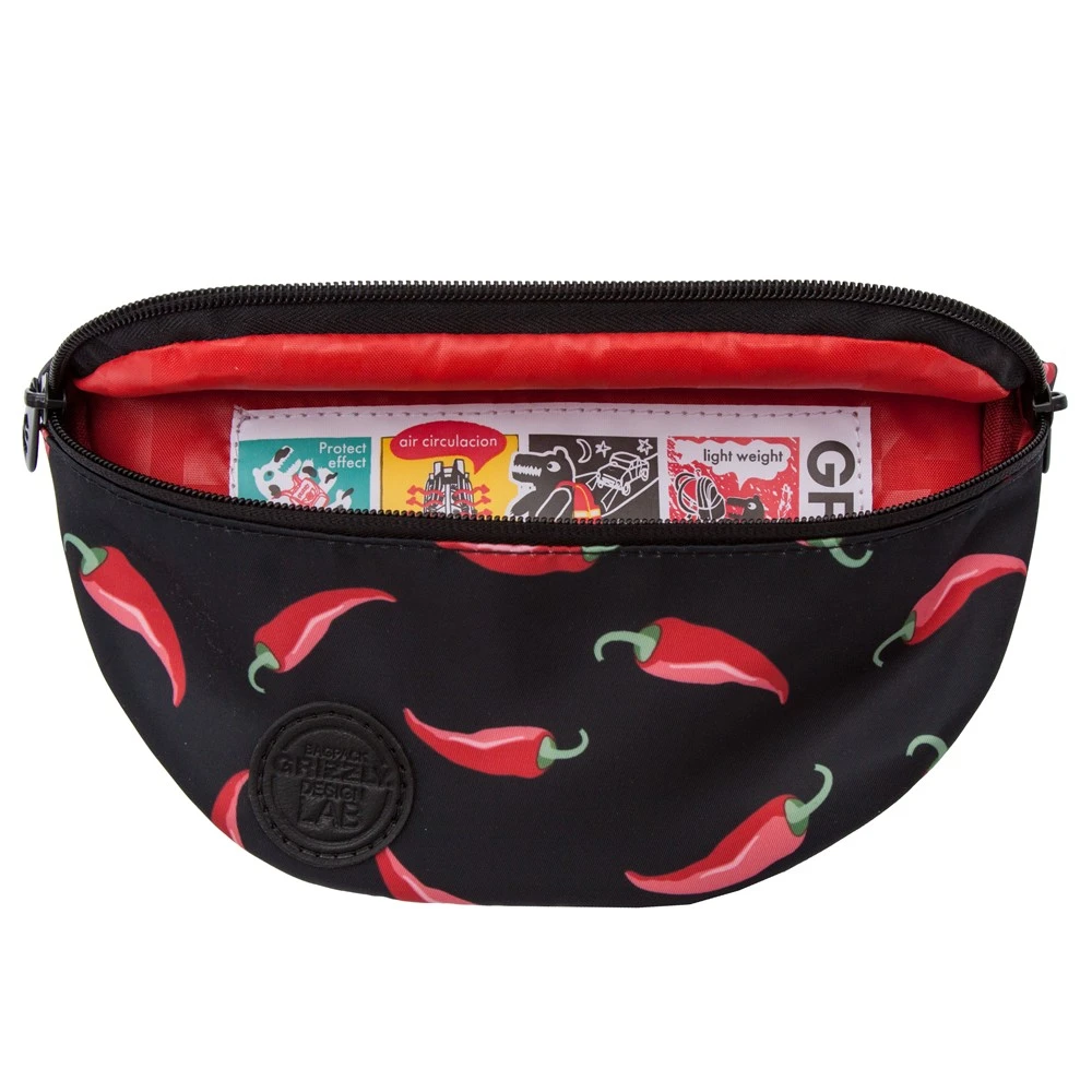 PS-022-271 Сумка поясная женская принтованная (перцы)