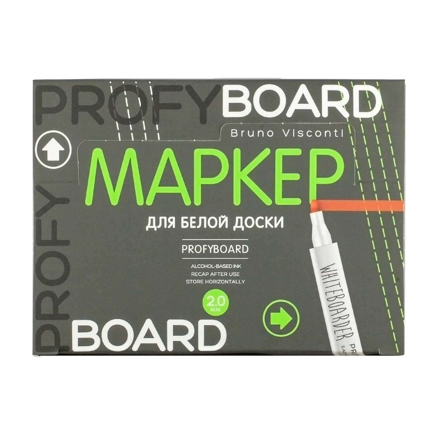 МАРКЕР ДЛЯ БЕЛОЙ ДОСКИ "PROFYBOARD", ЧЕРНЫЙ