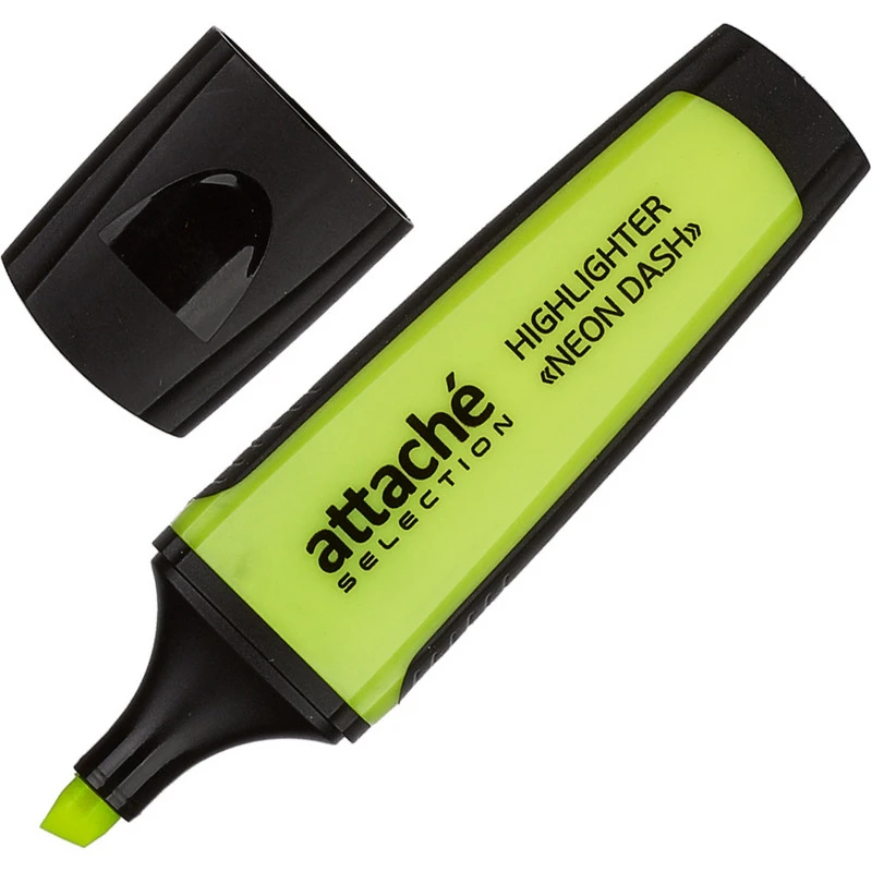 Маркер выделитель текста Attache Selection Neon Dash 1-5мм желтый штр. 