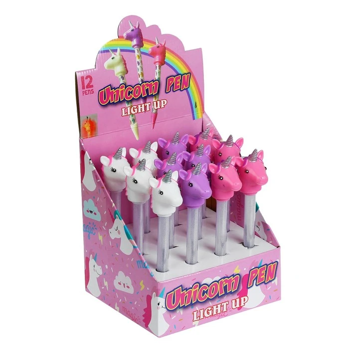 Ручка «Единорог», световая, цвета МИКС