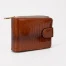 Визитница на молнии, 11 картхолдеров, цвет коричневый
