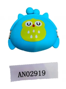 Кошелек детский ПВХ (9,5 см) "СОВА", застежка (Арт. AN02919)