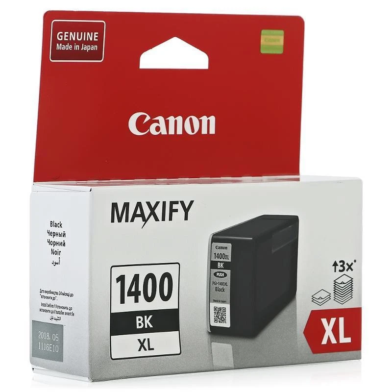 Расход.матер. д/лаз.принт.факсов CANON (9185B001)PGI-1400XL Black для MAXIF