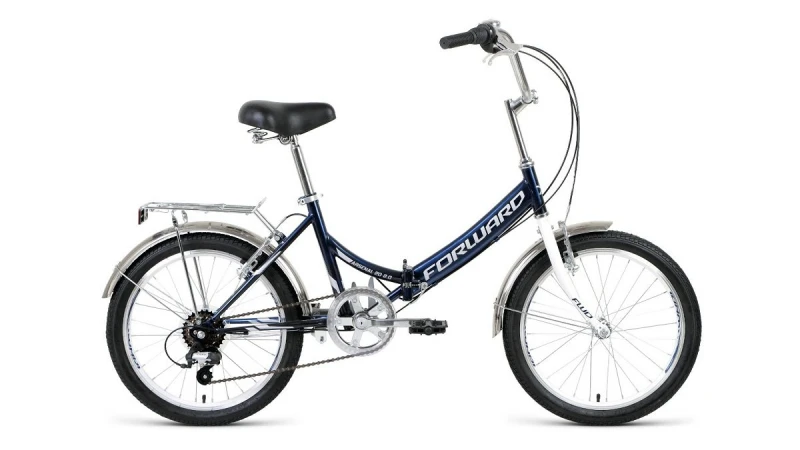 Велосипед 20" FORWARD ARSENAL 1.0 (1-скорость) 2019-2020 Темный/синий/серый