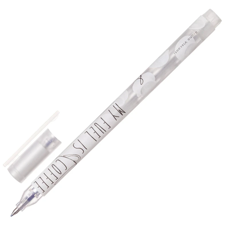 Ручка гелевая неавтоматическая UniWrite COFFEE BREAK 0,5мм синяя 20-0305/06