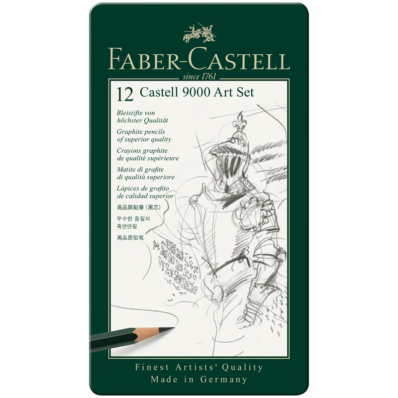 Набор карандашей ч/г Faber-Castell "Castell 9000 Art Set", 12шт.,