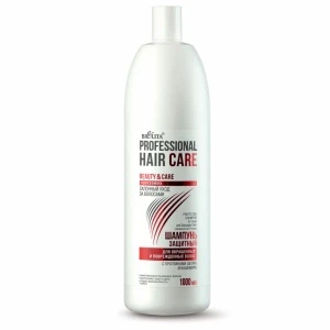 Белита Hair Care Шампунь ЗАЩИТНЫЙ для окр, поврежд. волос 1000мл/8шт NEW(белый)