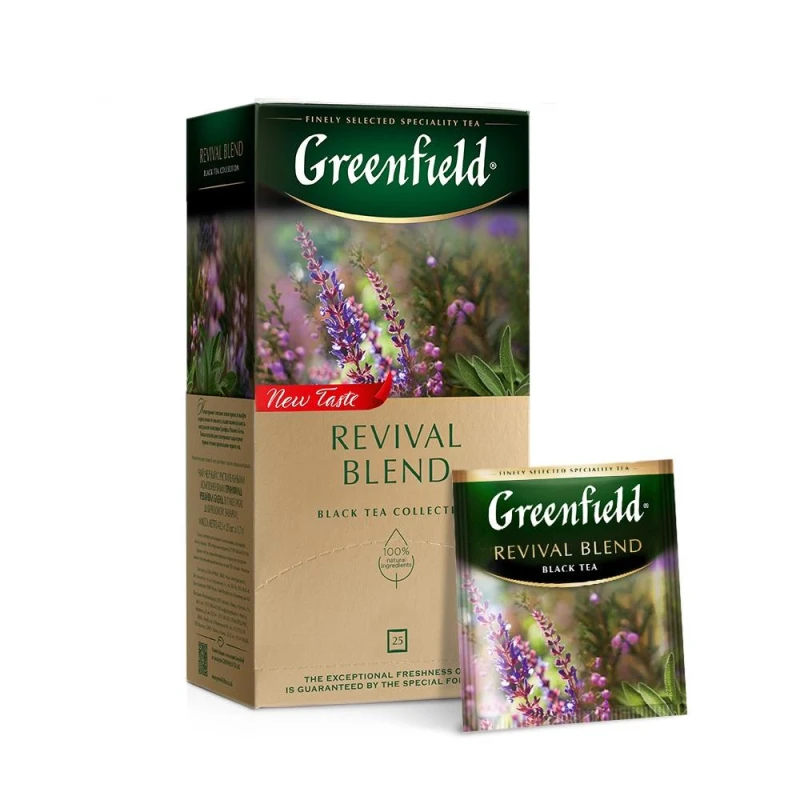 Чай Greenfield Revival Blend черный с добавками, 25пак 1752-10