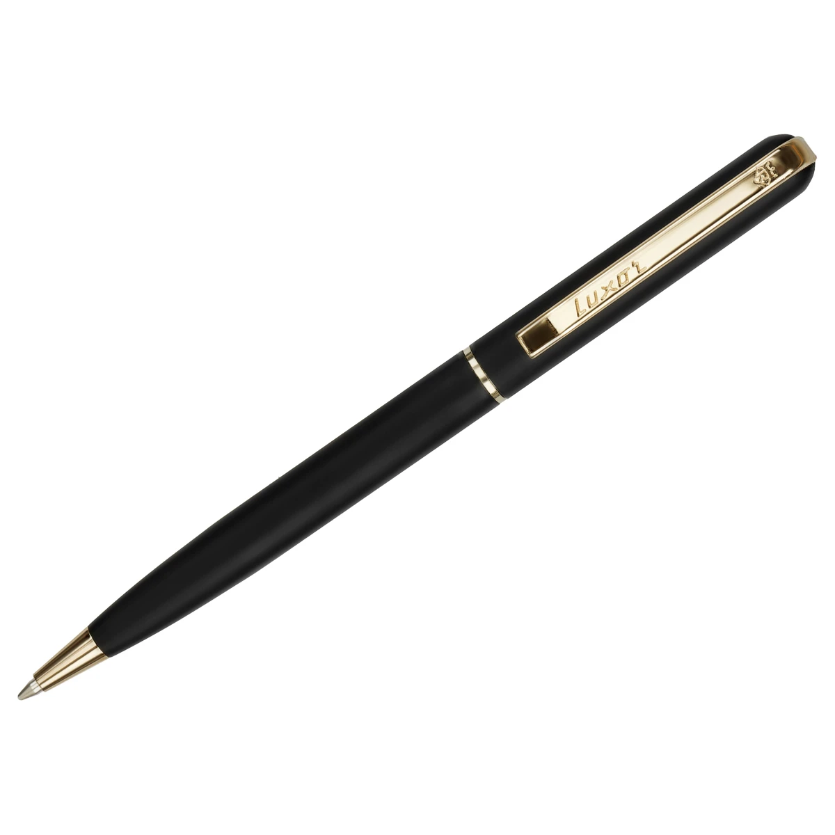 Ручка шариковая Luxor "Alenia" синяя, 1,0мм, корпус черный/золото,