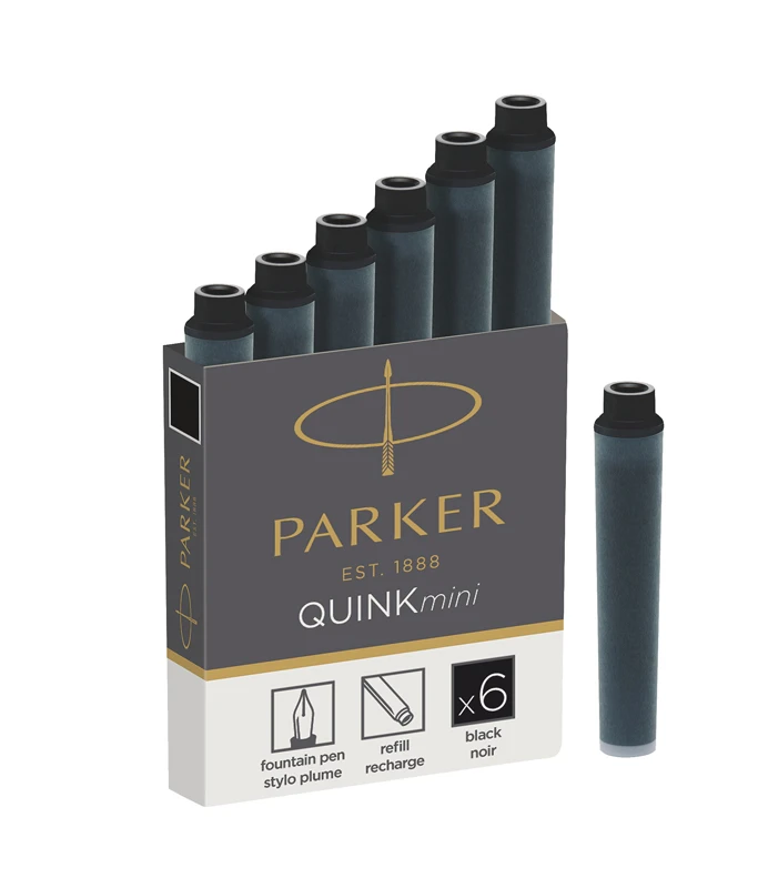 Parker Чернила (картридж), черный, 6 штук в упаковке