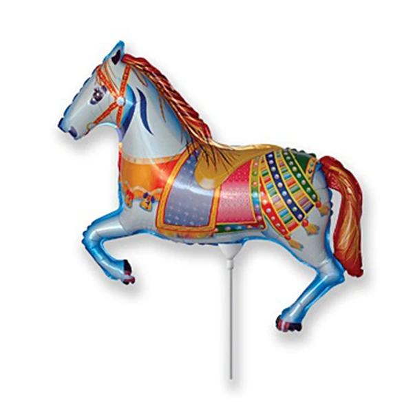 Мини Фигура Лошадь цирковая 33 см Х 23 см фольгированный шар