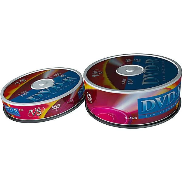 Диск DVD-R VS 4,7 Гб 16х Shrink/25 шт: VSDVDRS2501 штр.: 4607147620335