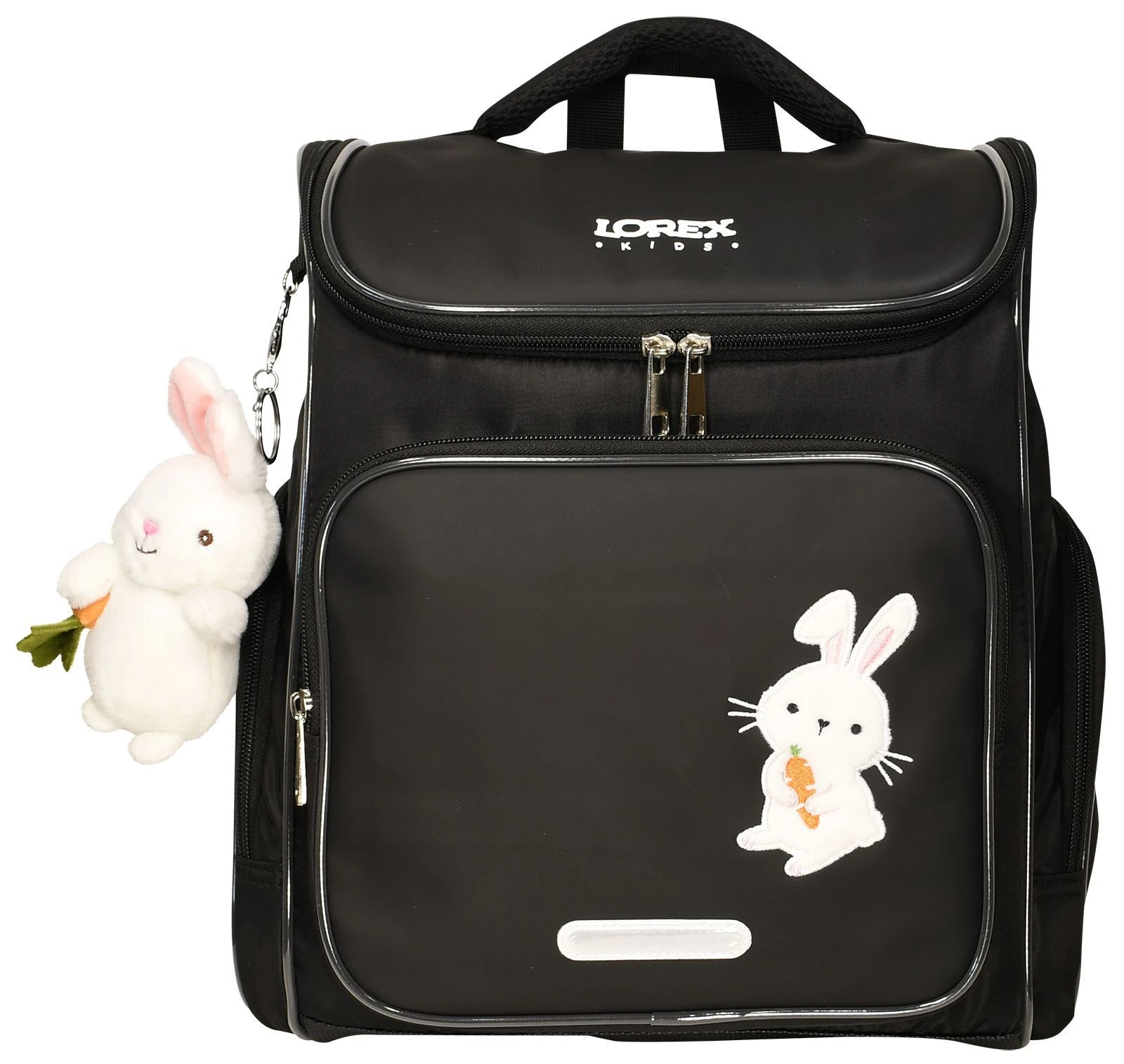 Рюкзак LOREX KIDS CLASSIC WHITE RABBIT 16 л черн. 36x28x16 жестк. каркас 1 отд.