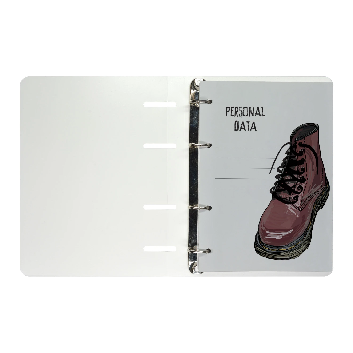 ТЕТРАДЬ НА КОЛЬЦАХ СО СМЕН. БЛОКОМ 80Л. "BOOTS. Коричневые ботинки" ТЕТРАДЬ НА КОЛЬЦАХ СО СМЕН. БЛОКОМ 80Л. "BOOTS. Коричневые ботинки"