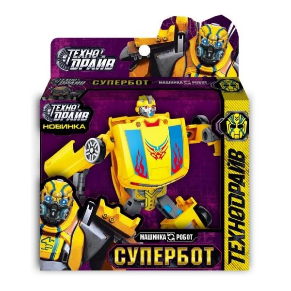 Робот трансформирующийся в машину, коробка 19*22*5см. ТЕХНОДРАЙВ