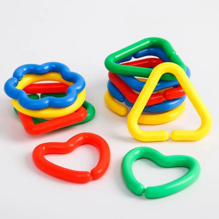 Развивающая игрушка «Цепочка»,12 элементов, МИКС Развивающая игрушка «Цепочка»,12 элементов, МИКС