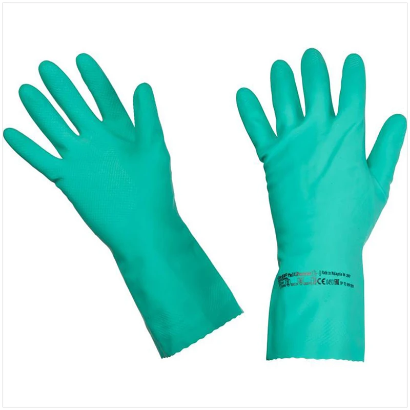 Перчатки резиновые Vileda Professional "Многоцелевые", р.M, зеленый,