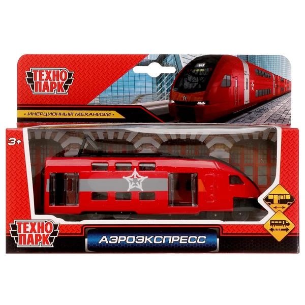 Модель металл АЭРОЭКСПРЕСС 16 см, двери, инерц., Технопарк
