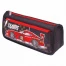 Пенал ЮНЛАНДИЯ для мальчиков, 2 отделения, мягкий, "Машина", черный,