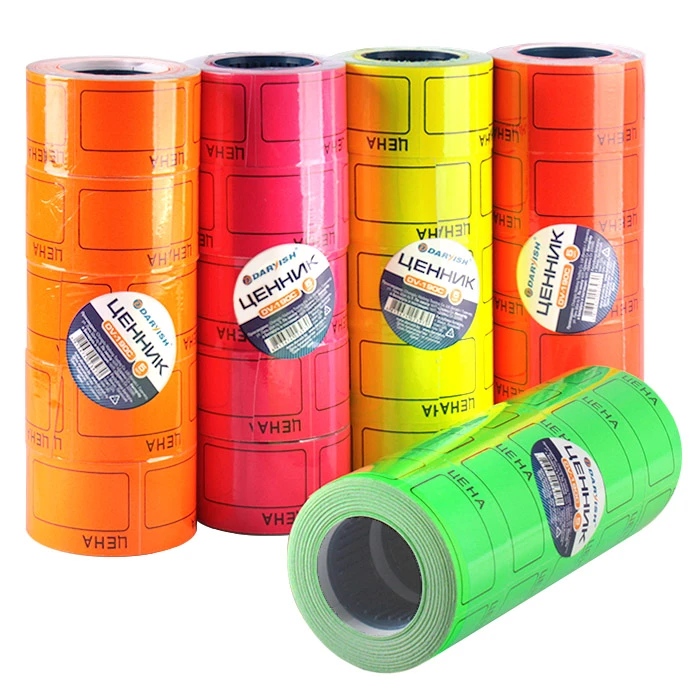 Ценник 36*50мм "Darvish" цветной