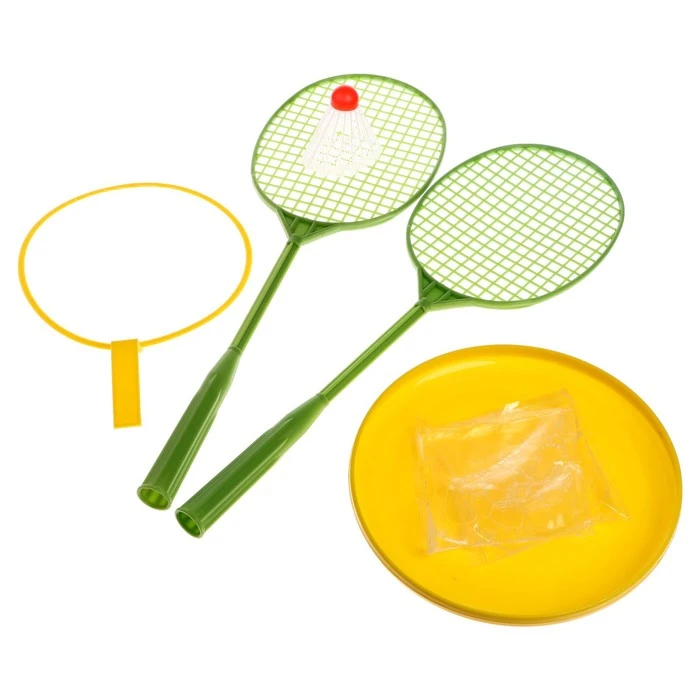 Мыльные пузыри «Гигантские» + бадминтон, 200 мл (в сетке), МИКС