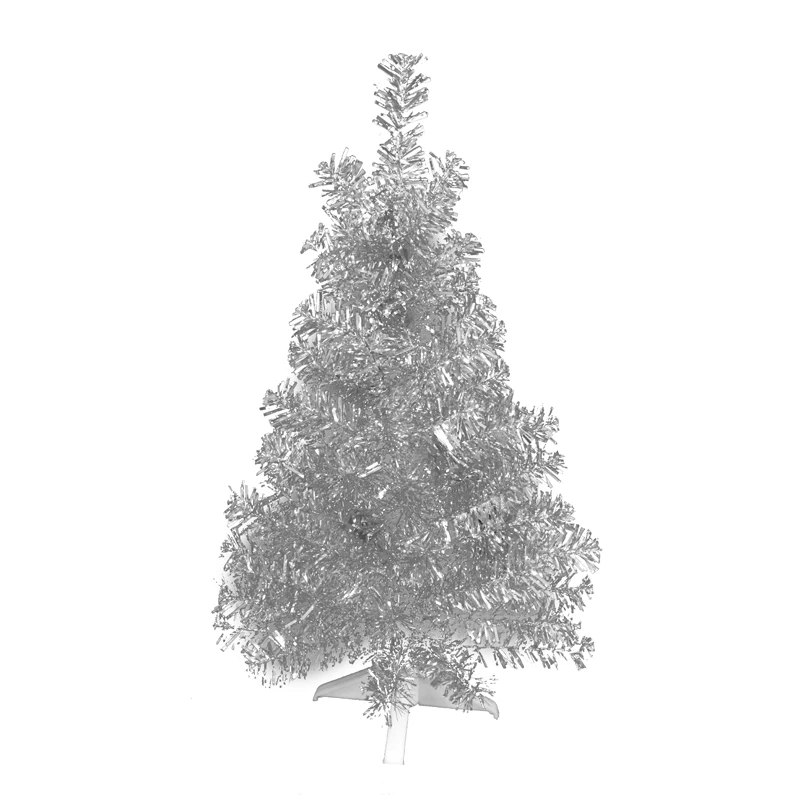 Ель декоративная "Настольная" без украшений 30см, серебро