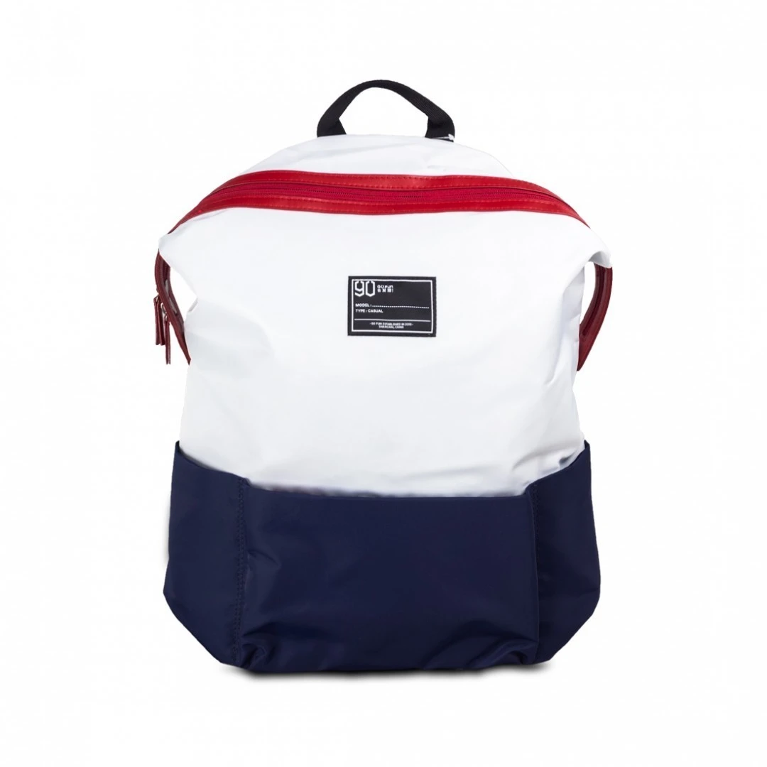 Рюкзак Xiaomi NinetyGo Lecturer Leisure, белый/синий, 30х16х43 см.