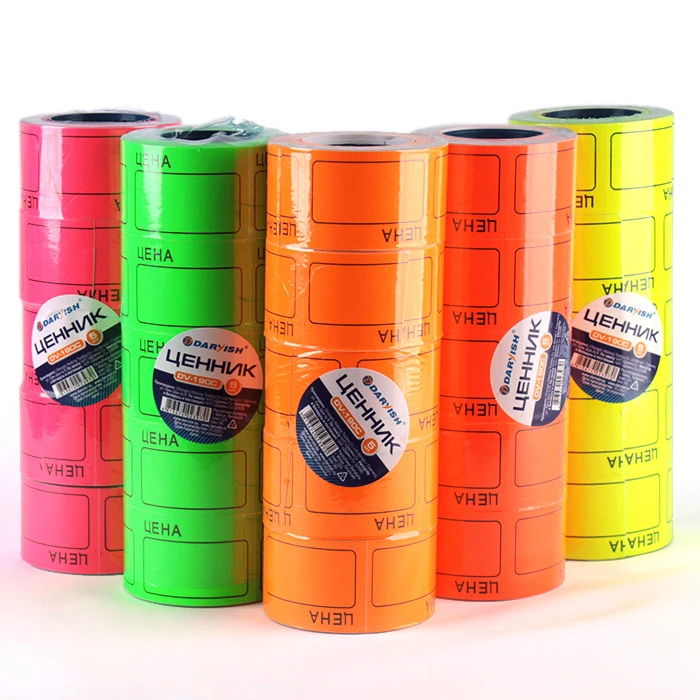 Ценник 36*50мм "Darvish" цветной