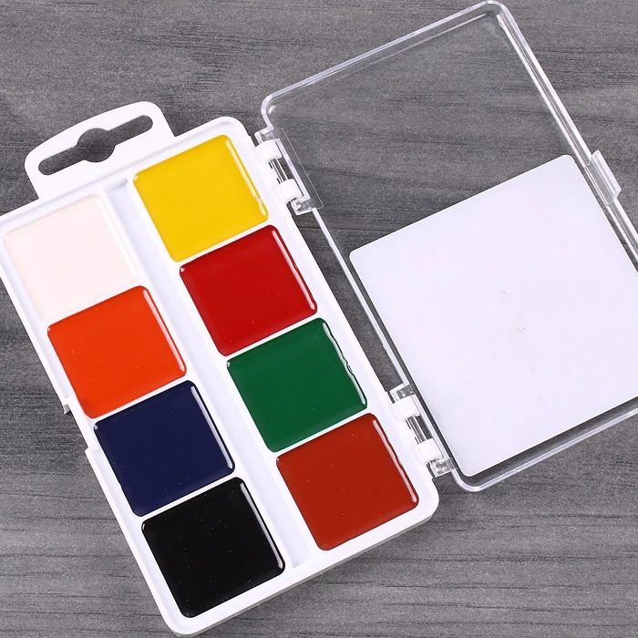 Краски аквар. 8цв "Рыба" медовые б/к пластиковая упаковка Краски аквар. 8цв "Рыба" медовые б/к пластиковая упаковка